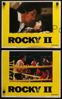 5w474 ROCKY II 6 LCs 1979 Sylvester Stallone, Talia Shire, Burgess Meredith, boxing sequel!