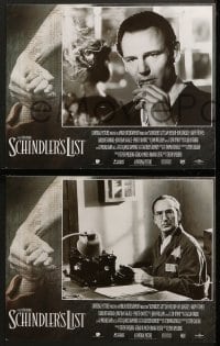 5w267 SCHINDLER'S LIST 8 LCs 1993 Steven Spielberg, Liam Neeson, Ralph Fiennes, WWII Best Picture!