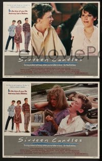 5w280 SIXTEEN CANDLES 8 LCs 1984 Molly Ringwald, Anthony Michael Hall, John Hughes directed!