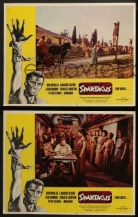 5w637 SPARTACUS 4 LCs R1968 classic Stanley Kubrick & Kirk Douglas epic, cool gladiator images!