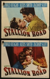 5w479 STALLION ROAD 6 LCs 1947 cool romantic images of Ronald Reagan & pretty Alexis Smith!