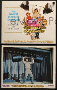 5w012 STRONGEST MAN IN THE WORLD 9 LCs 1975 Walt Disney, teenage Kurt Russell, Phil Silvers!