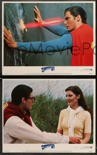 5w297 SUPERMAN III 8 LCs 1983 Christopher Reeve, Richard Pryor, Margot Kidder, w/special fx images!