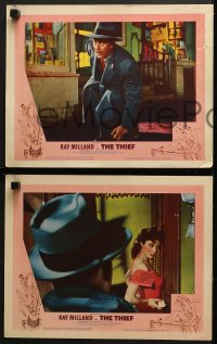 5w555 THIEF 5 LCs 1952 Ray Milland & Rita Gam filmed entirely without any dialogue!