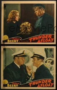 5w774 THUNDER AFLOAT 3 LCs 1939 images of Virginia Grey, Wallace Beery and Chester Morris!