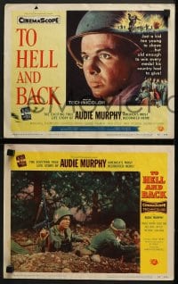 5w320 TO HELL & BACK 8 LCs 1955 Audie Murphy's life story in World War II, rare complete set!