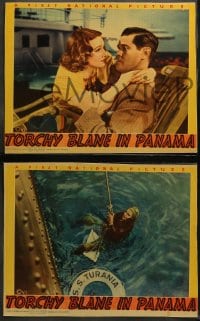 5w645 TORCHY BLANE IN PANAMA 4 LCs 1938 images of sexy Lola Lane in the title role with Paul Kelly!