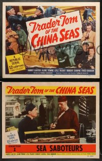 5w326 TRADER TOM OF THE CHINA SEAS 8 chapter 1 LCs 1954 Republic serial, Sea Saboteurs!