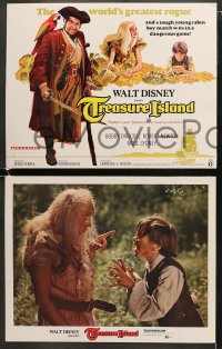 5w557 TREASURE ISLAND 5 LCs R1975 Bobby Driscoll, Robert Newton as pirate Long John Silver!