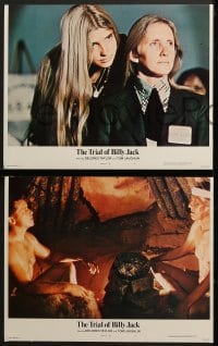 5w329 TRIAL OF BILLY JACK 8 LCs 1974 great images of Tom Laughlin in the title role, Delores Taylor!