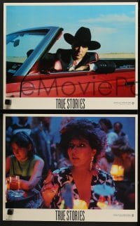 5w331 TRUE STORIES 8 LCs 1986 star & director David Byrne, John Goodman, Spalding Gray!