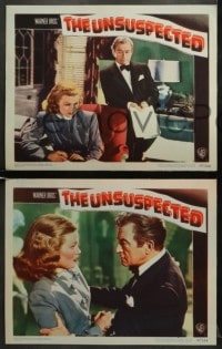 5w649 UNSUSPECTED 4 LCs 1947 Joan Caulfield, Claude Rains, you can't forsee it, you can't forget it!