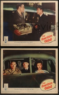 5w781 UNWRITTEN CODE 3 LCs 1944 Tom Neal, Ann Savage, Nazis riot in prisoner-of-war camp in the USA!