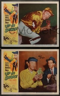 5w651 UP IN SMOKE 4 LCs 1957 Huntz Hall & the Bowery Boys are raisin' the Devil, Judy Bamber!
