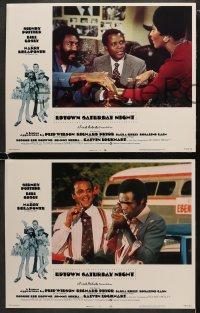 5w337 UPTOWN SATURDAY NIGHT 8 int'l LCs 1974 Sidney Poitier, Bill Cosby, Harry Belafonte!