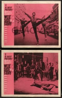 5w787 WEST SIDE STORY 3 LCs R1962 Academy Award musical, Natalie Wood, George Chakiris & Beymer!