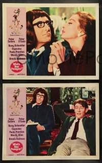 5w344 WHAT'S NEW PUSSYCAT 8 LCs 1965 Woody Allen, Peter O'Toole, Peter Sellers, Capucine, Andress!