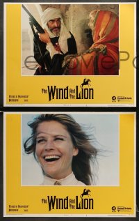 5w490 WIND & THE LION 6 LCs 1975 Sean Connery & sexy Candice Bergen, directed by John Milius!