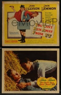 5w351 YOU CAN'T RUN AWAY FROM IT 8 LCs 1956 Jack Lemmon & Allyson in remake of It Happened One Night!