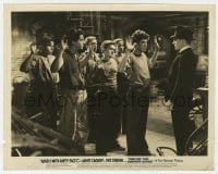 5x066 ANGELS WITH DIRTY FACES 8x10 still 1938 James Cagney holds Dead End Kids at combpoint!