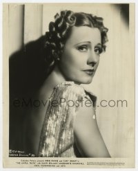 5x088 AWFUL TRUTH 8x10 still 1937 close up of pretty Irene Dunne wearing backless dress!