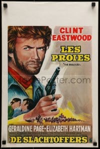5y155 BEGUILED Belgian 1971 completely different art of Clint Eastwood, Don Siegel directed!