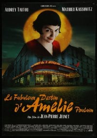 5y189 AMELIE French 27x39 2001 Jean-Pierre Jeunet, close-up of Audrey Tautou by Laurent Lufroy!