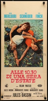 5y845 10:30 P.M. SUMMER Italian locandina 1966 Melina Mercouri, Romy Schneider & Peter Finch!