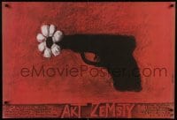 5y682 ACT OF VENGEANCE Polish 26x38 1988 Charles Bronson, art of pistol with flower by Stasys!