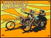5z892 EASY RIDER 21x28 commercial poster 1969 Fonda & Hopper on motorcycles, Easy Cycle!