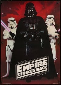 5z897 EMPIRE STRIKES BACK 20x28 commercial poster 1980 Darth Vader with Stormtroopers!