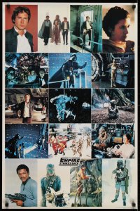 5z904 EMPIRE STRIKES BACK 23x35 New Zealand commercial poster 1980 George Lucas classic, montage!