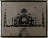 5z907 FOR LOVE 19x24 German commercial poster 1970s inverse image of the Taj Mahal, full moon!