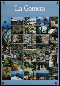 5z919 LA GOMERA 27x39 German commercial poster 1990s cool images of the island by Gustav Brauer!