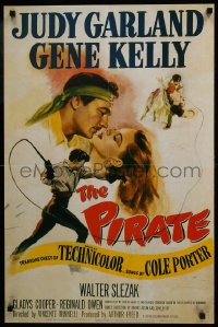 5z931 PIRATE 21x22 commercial poster 2000s Judy Garland & Gene Kelly dancing and romancing!