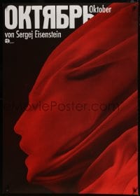 5z048 TEN DAYS THAT SHOOK THE WORLD German 33x47 1960s Sergei Eisenstein, Russian!