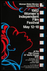 5z270 1982 WOMEN'S INDEPENDENT FILM FESTIVAL 11x17 film festival poster 1982 woman by Tomie Mai!