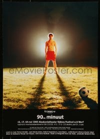 5z407 90STE MINUUT 17x23 Dutch stage poster 2002 image of a soccer/football player!