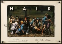 5z333 HAIR signed #93/200 17x24 limited edition art print 1979 by Milos Forman & Mary Ellen Mark!