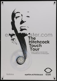 5z277 HITCHCOCK TOUCH TOUR 28x40 Dutch film festival poster 2013 head and birds made of film strip!
