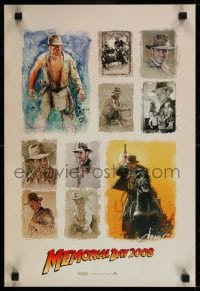 5z852 INDIANA JONES & THE KINGDOM OF THE CRYSTAL SKULL mini poster 2008 Drew Struzan art!