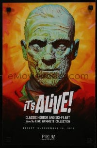 5z560 IT'S ALIVE 11x17 museum/art exhibition 2017 legendary Kirk Hammett Collection, Karloff!