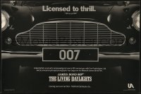 5z726 LIVING DAYLIGHTS 12x18 special poster 1986 great image of classic Aston Martin car grill!