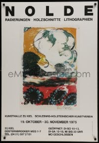 5z575 NOLDE RADIERUNGEN - HOLZSCHNITTE - LITHOGRAPHIEN 27x39 German museum/art exhibition 1975 art!