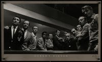 5z746 OCEAN'S 11 signed 22x37 special poster 1990s by photographer Sid Avery, Rat Pack image!