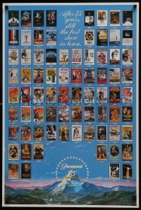 5z748 PARAMOUNT 75th ANNIVERSARY 24x36 special poster 1987 great scenes from their best movies!