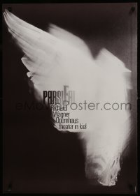 5z446 PARSIFAL 23x33 German stage poster 1990s Holger Matthies art of a bird in flight!