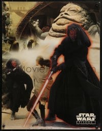 5z750 PHANTOM MENACE 17x22 special poster 1999 Star Wars Episode I, Jabba and Darth Maul!