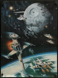 5z760 RETURN OF THE JEDI fan club 20x27 special poster 1983 George Lucas classic, space battle, fan club!