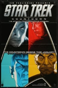 5z793 STAR TREK COUNTDOWN 16x24 special poster 2009 Nero, Spock, Captain Picard, Commander Data!